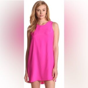 Amanda Uprichard Silk Shift Pink  Dress